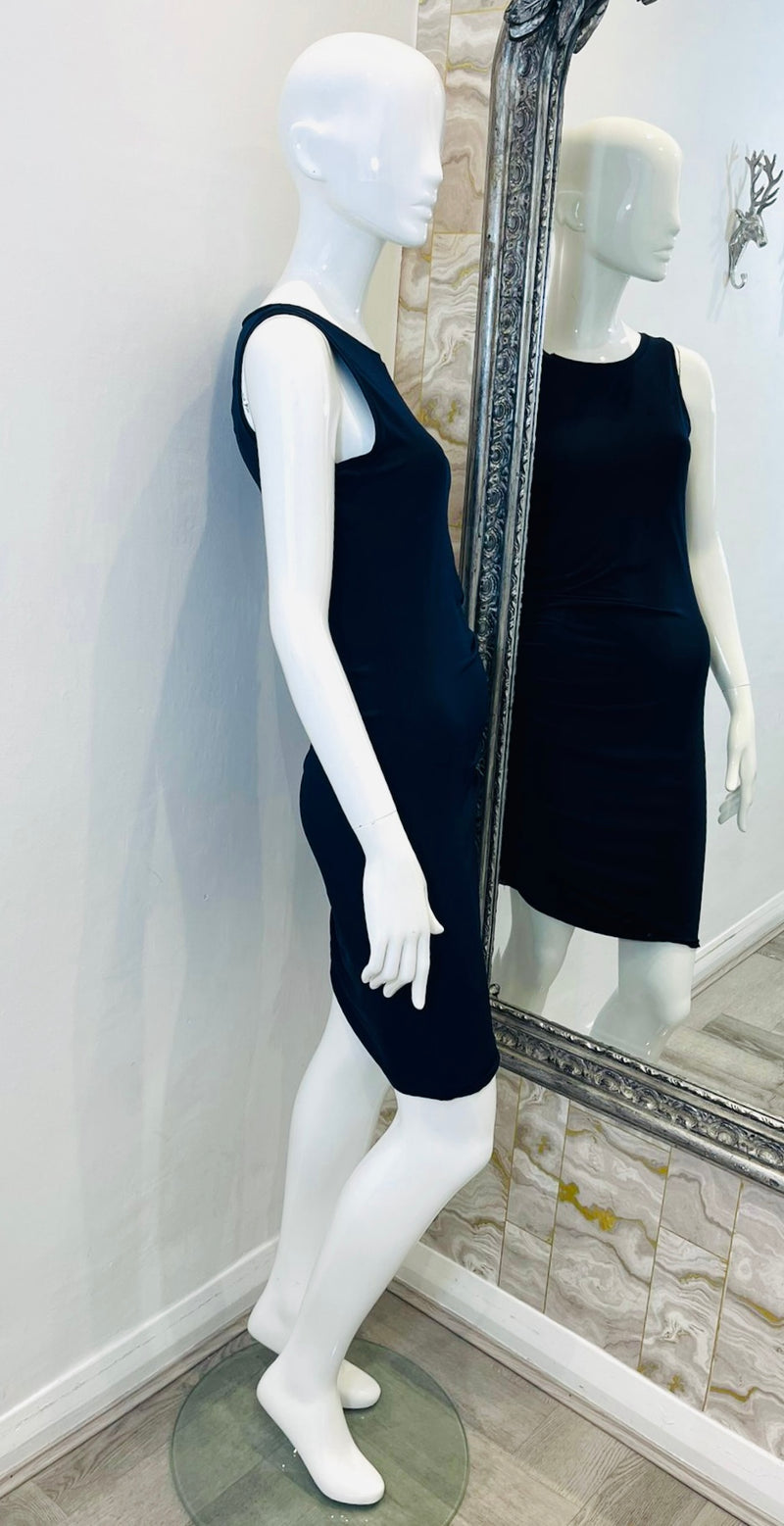 Michael Kors Lace-Up Detail Asymmetric Dress. Size S