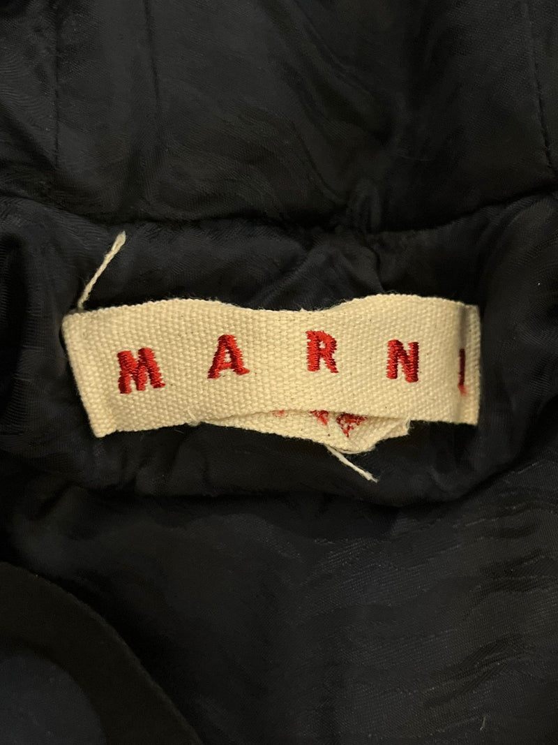 Marni Mohair & Virgin Wool Hooded Coat. Size 40IT