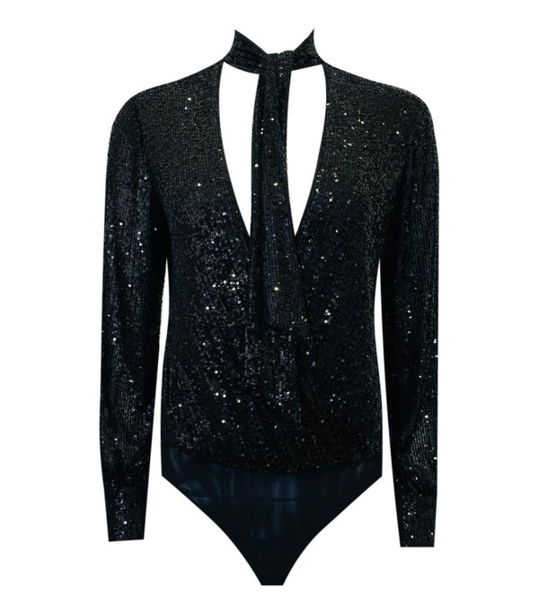 Jonathan Simkhai Sequined Bodysuit. Size XS
