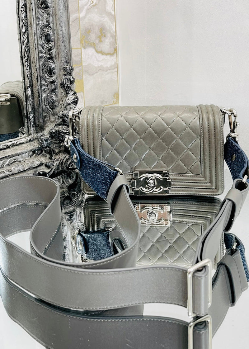 Chanel Ltd Edition Leather & Galuchat Stingray Boy Bag