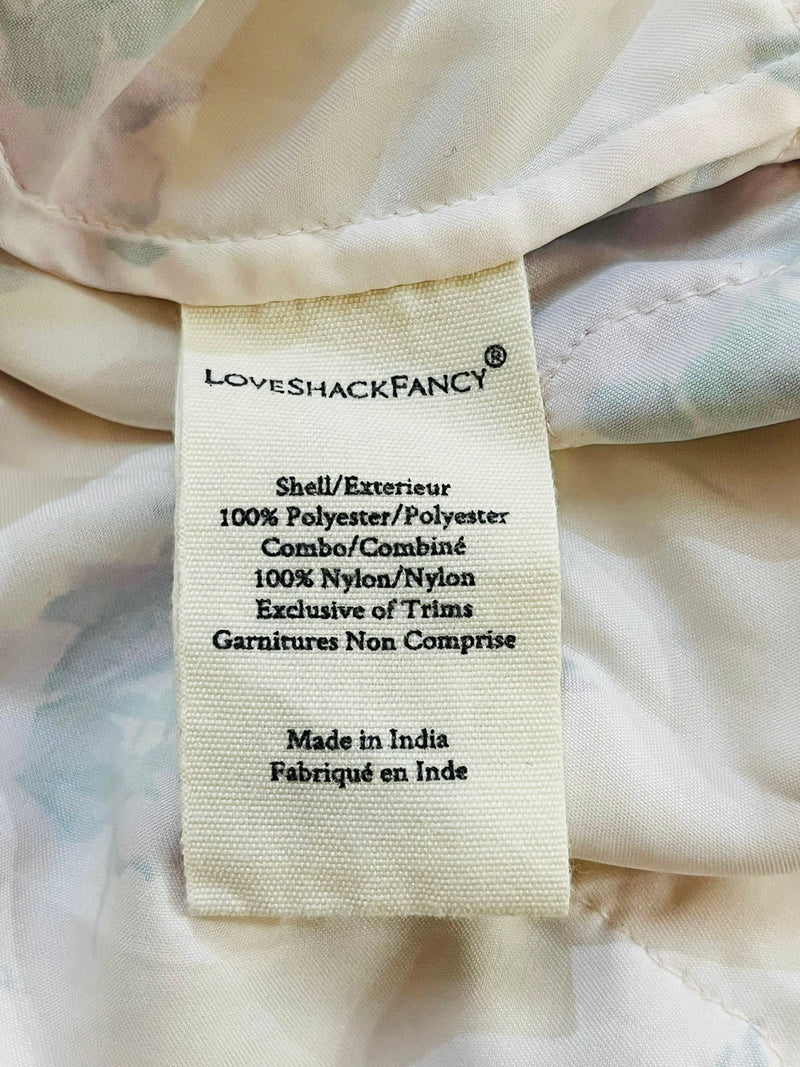 LoveShackFancy Lace Floral Crepe Dress. Size 2US