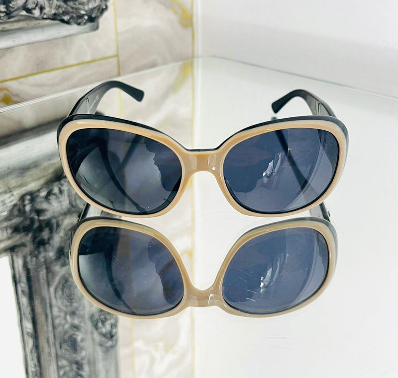 Chanel Camelia 'CC' Logo Sunglasses