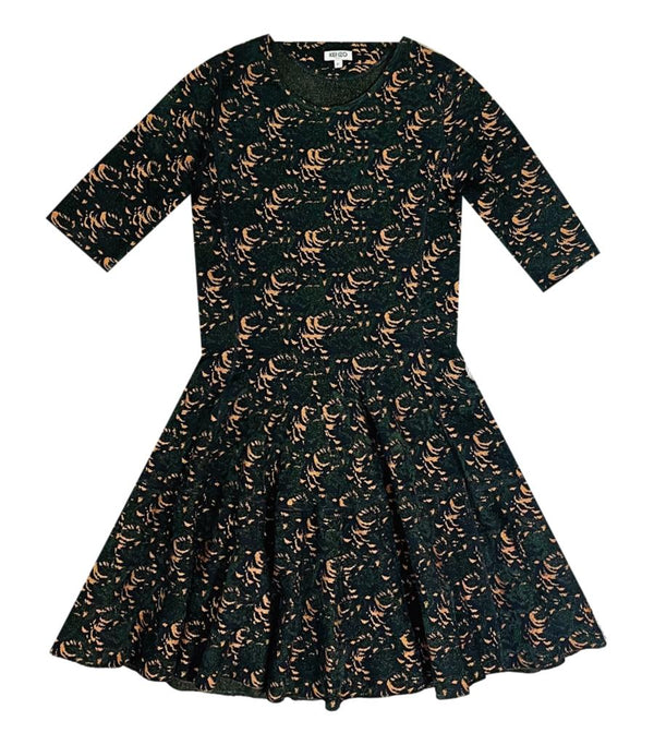 Kenzo Printed Knitted Dress. Size XL