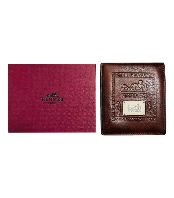 Hermes Leather Bi Fold Wallet