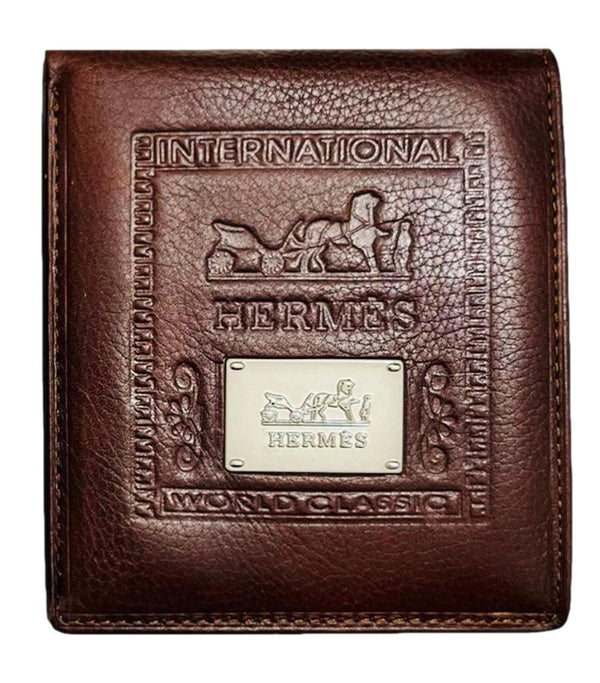 Hermes Leather Bi Fold Wallet