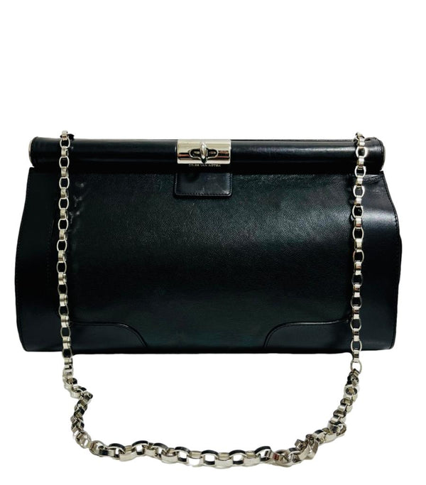 Dries Van Noten Leather Bag With Chain Strap