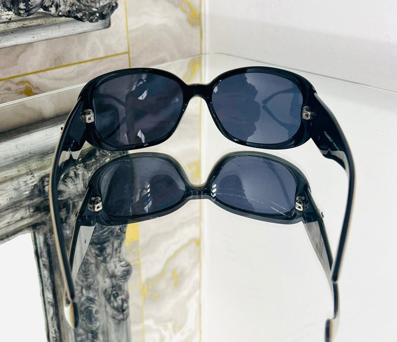 Chanel Camelia 'CC' Logo Sunglasses