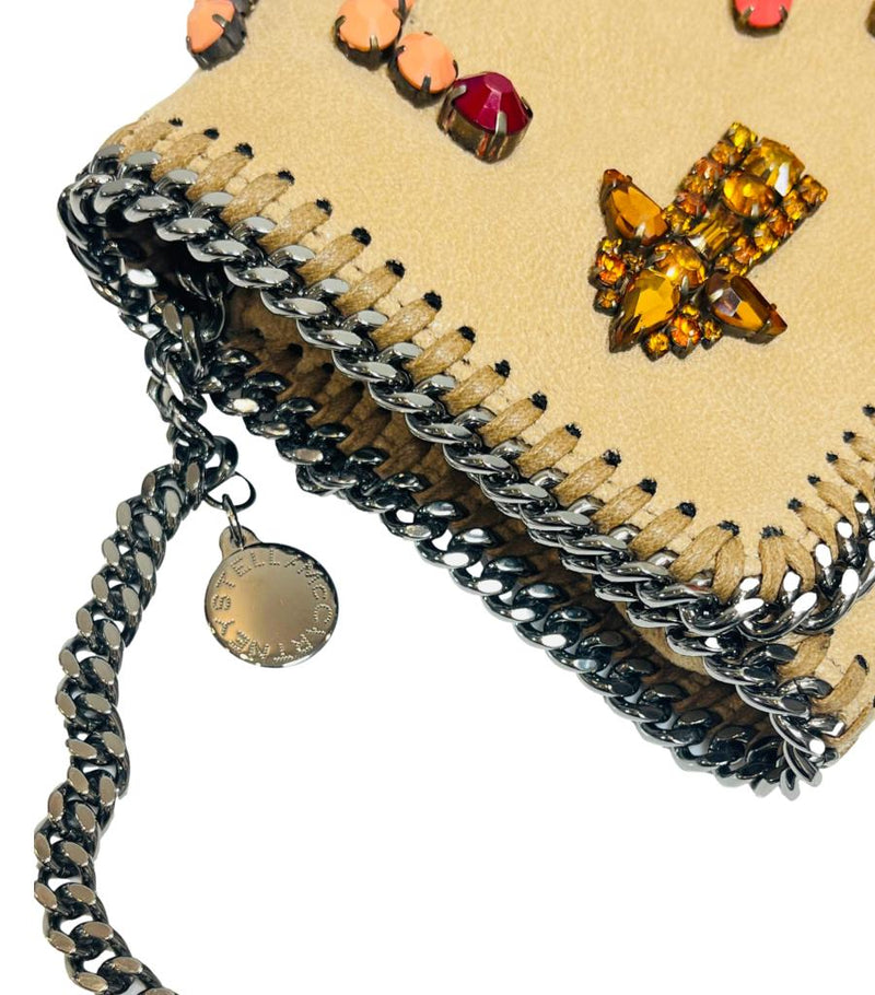 Stella McCartney Falabella Embroidered Clutch Bag