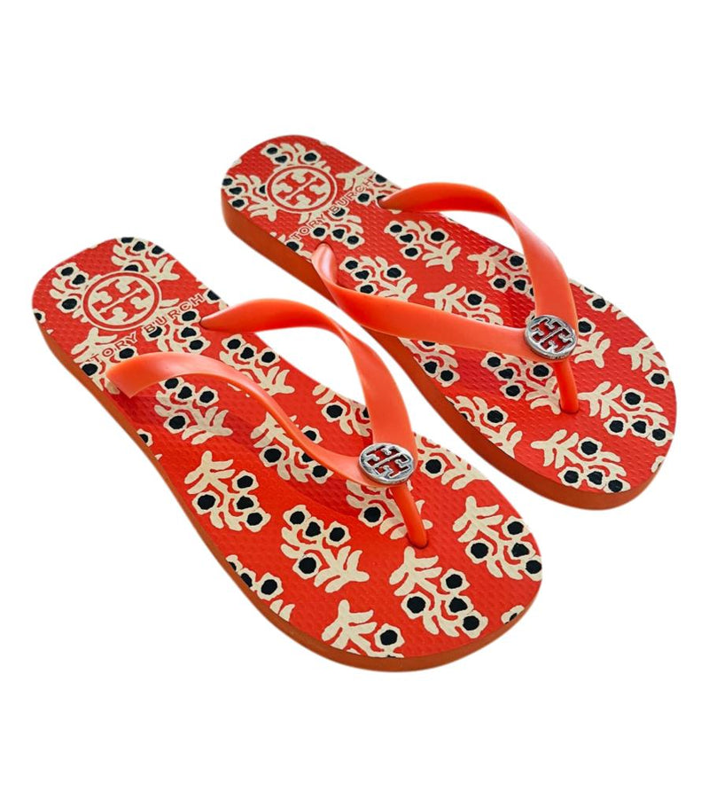 Tory Burch Rubber Flip Flop Sandals. Size L