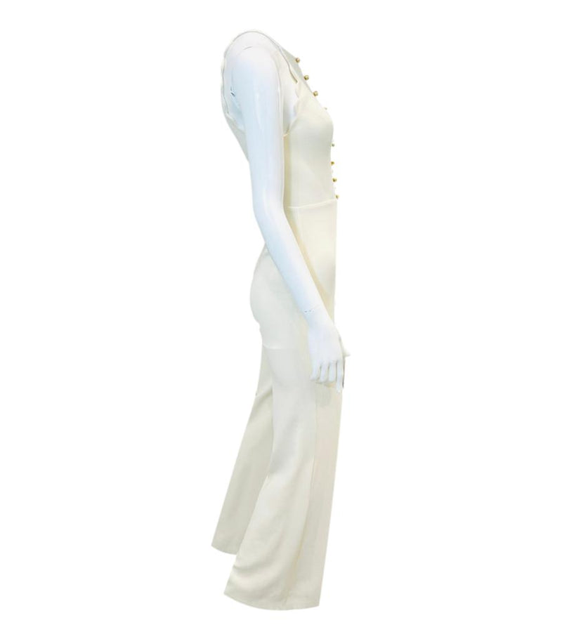 Zimmermann Scalloped Halter Neck Jumpsuit. Size 0
