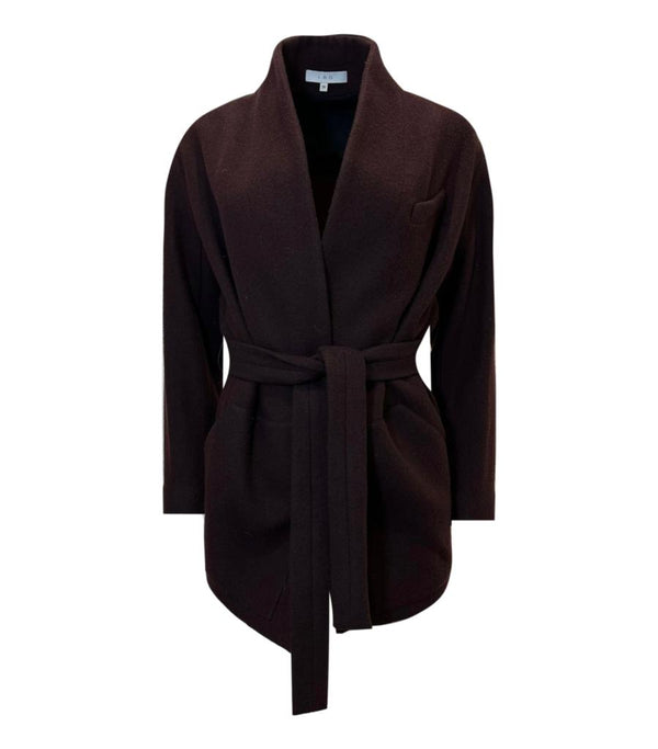 Iro Wool & Silk Belted Coat. Size 36FR