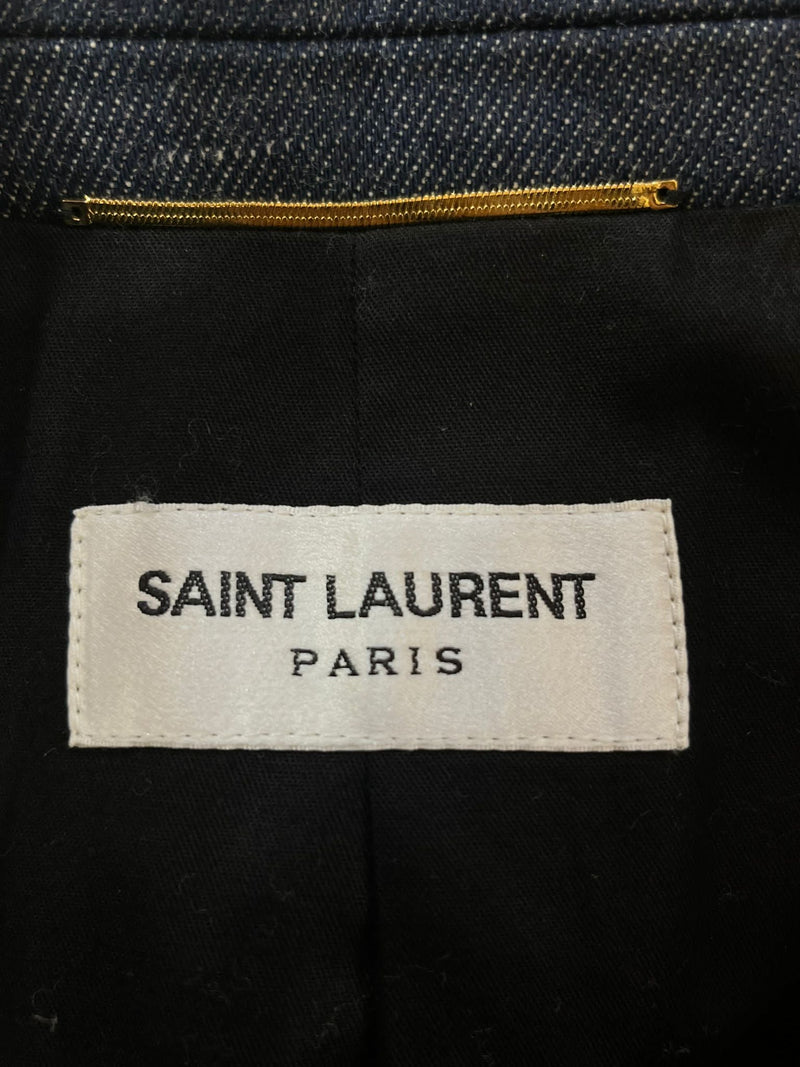 Saint Laurent Denim Jacket & Trousers. Size 36FR