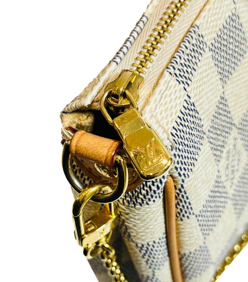 Louis Vuitton Damier Azur Eva Pochette Bag