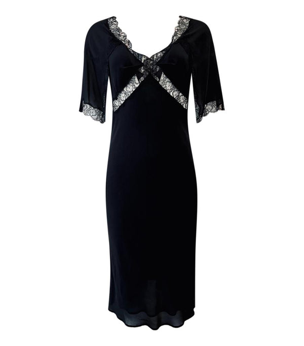 Nina Ricci Silk Lace Detailed Dress. Size 38FR