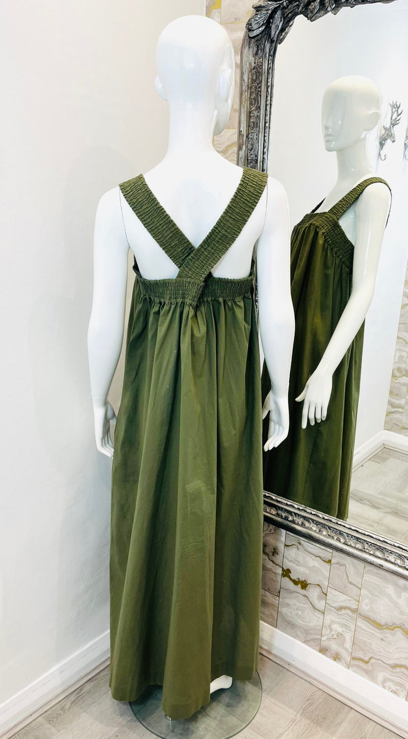 Max Mara Cotton Maxi Dress. Size L