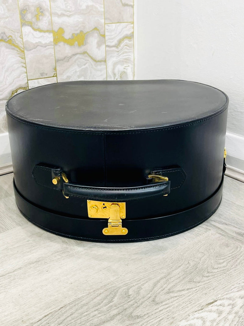 Gucci Vintage Large Leather Box Trunk Case