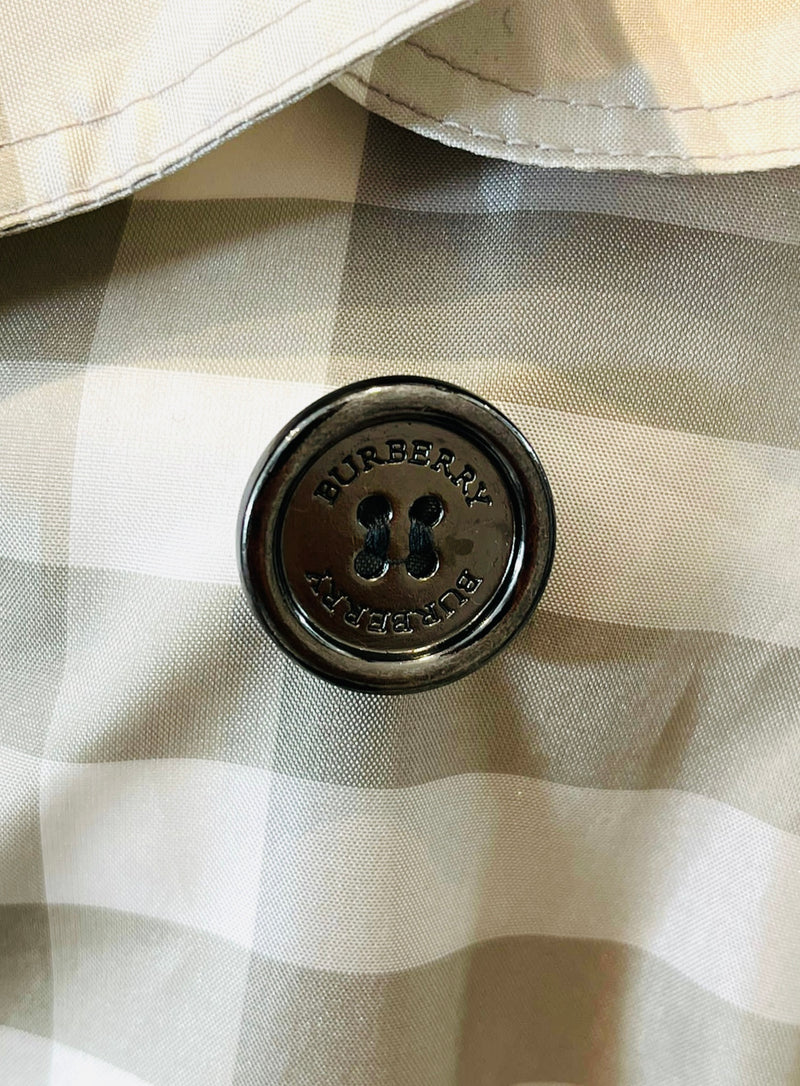 Burberry Brit Nova Check Trench Coat. Size 12UK