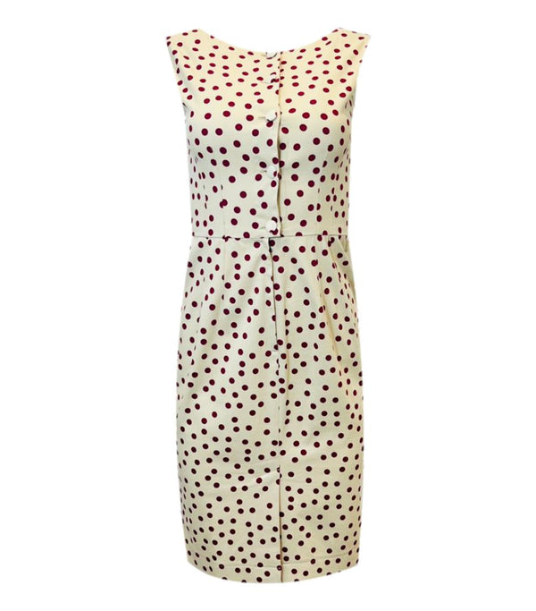 Dolce & Gabbana Cotton Polk Dot Dress. Size 42IT