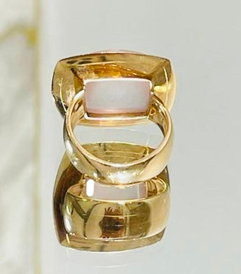 Valente 18k Rose Gold Icy Jadeite & Diamond Ring