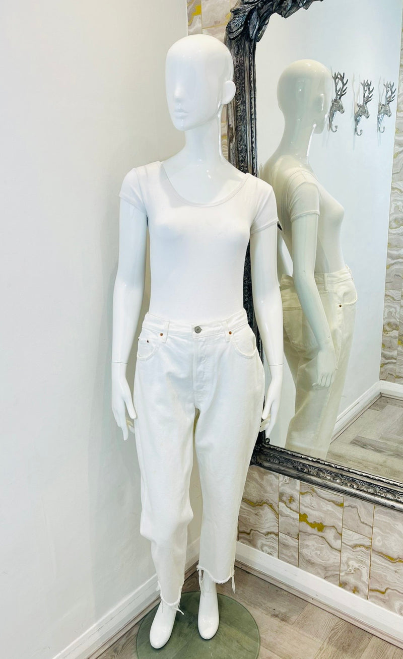 Grlfrnd Cropped Cotton Jeans. Size 31