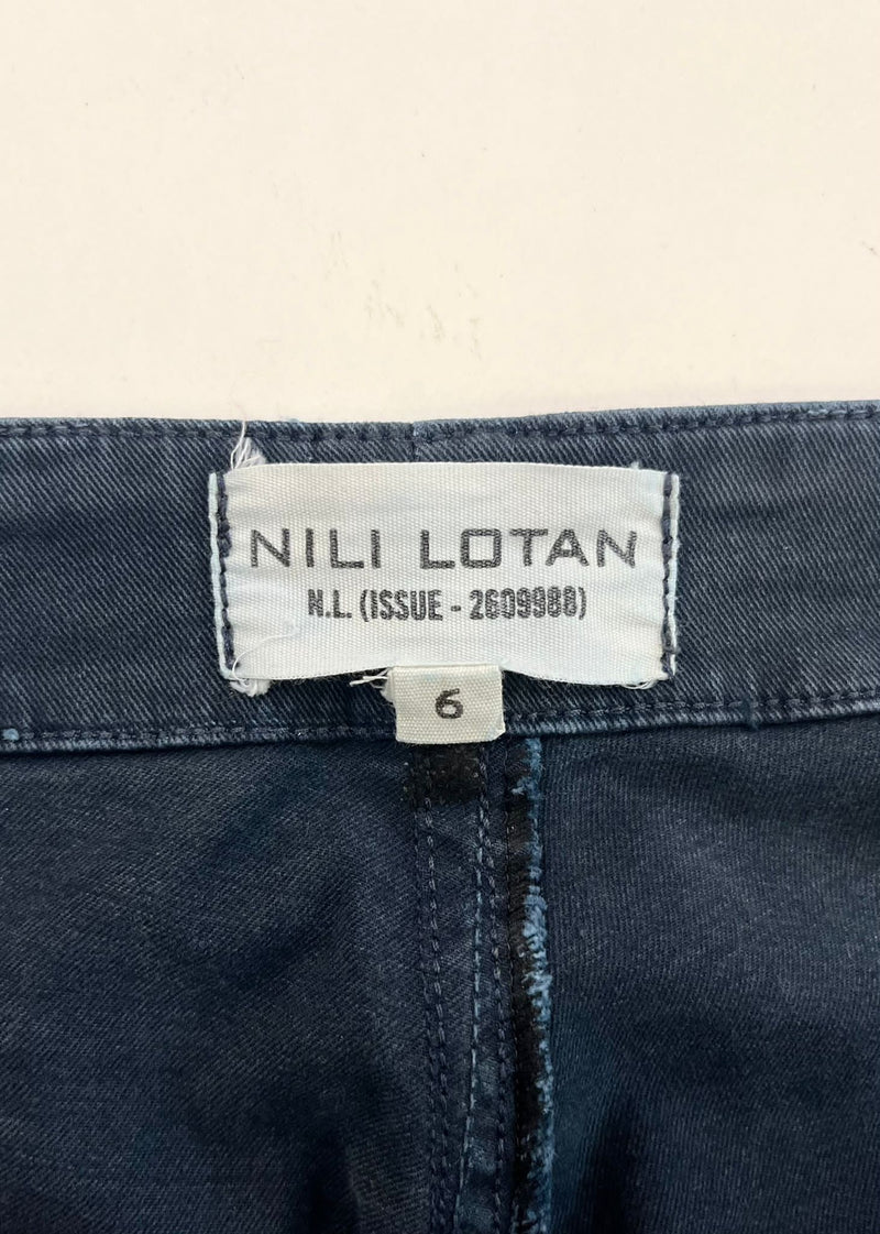 Nili Lotan Cropped Cotton Trousers. Size 6US