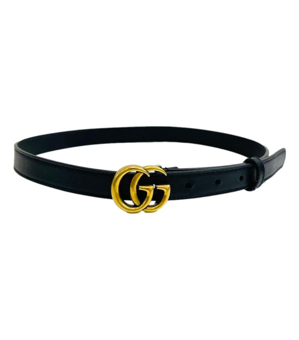 Gucci 'GG' Logo Buckle Leather Belt