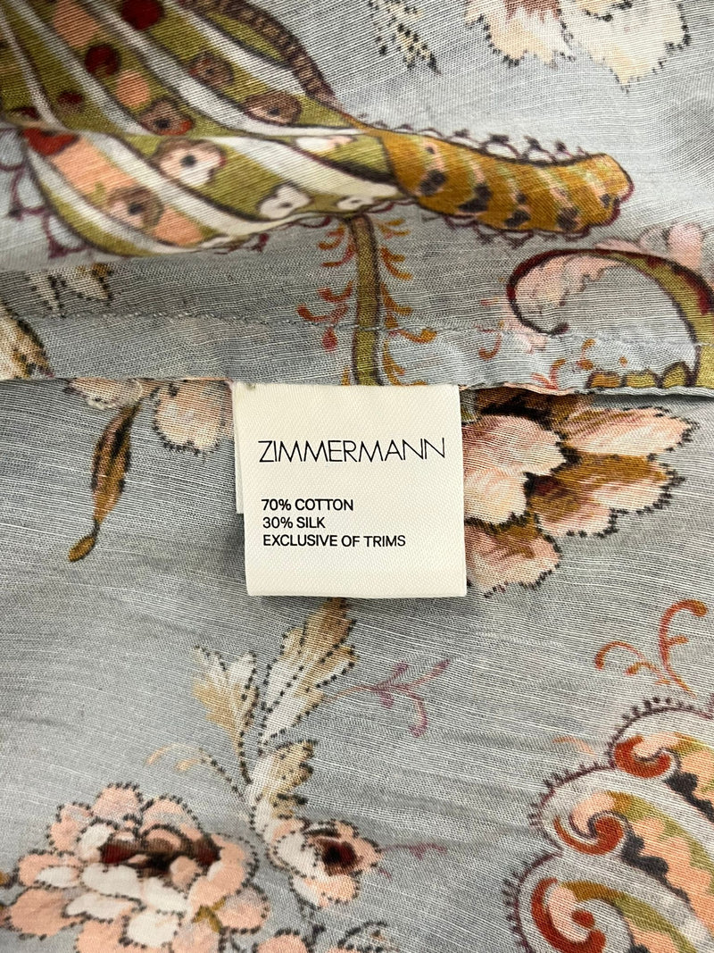 Zimmermann Off-The-Shoulder Silk & Cotton Top. Size 1