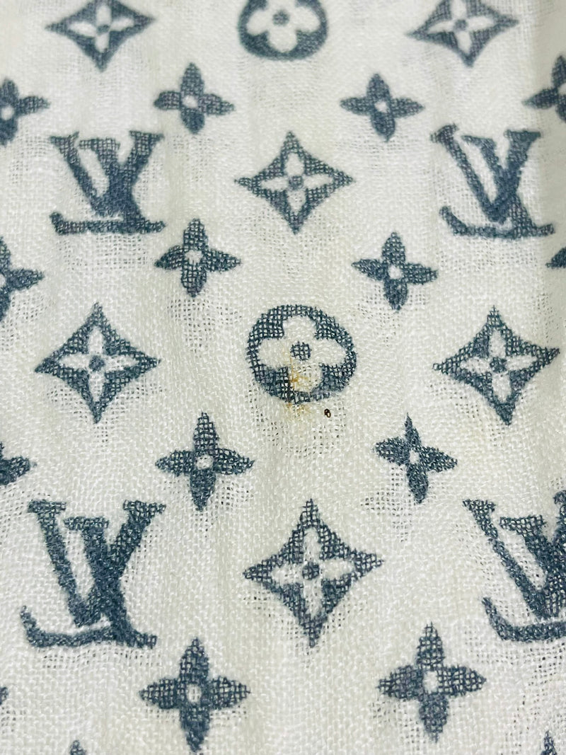 Louis Vuitton Linen & Silk Stars Monogram Scarf