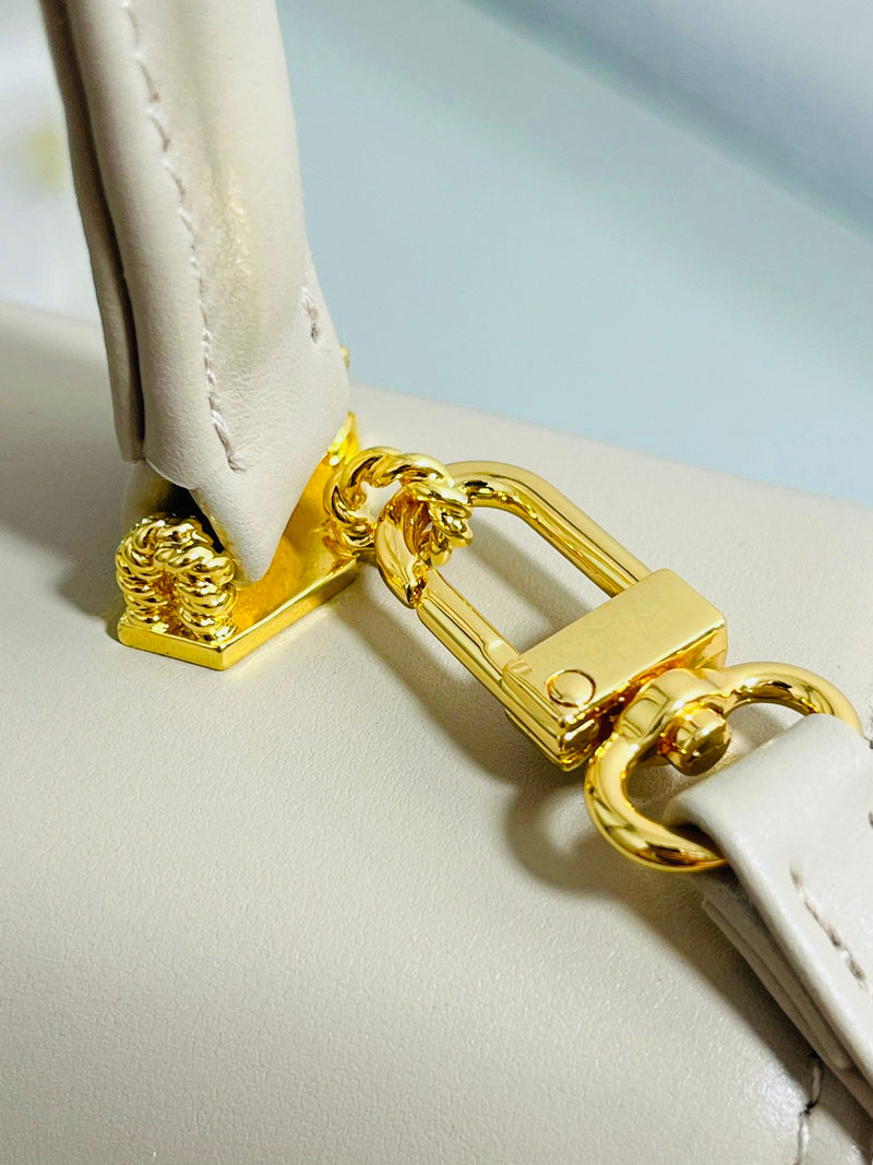 Launer Traviata Leather Tote Bag
