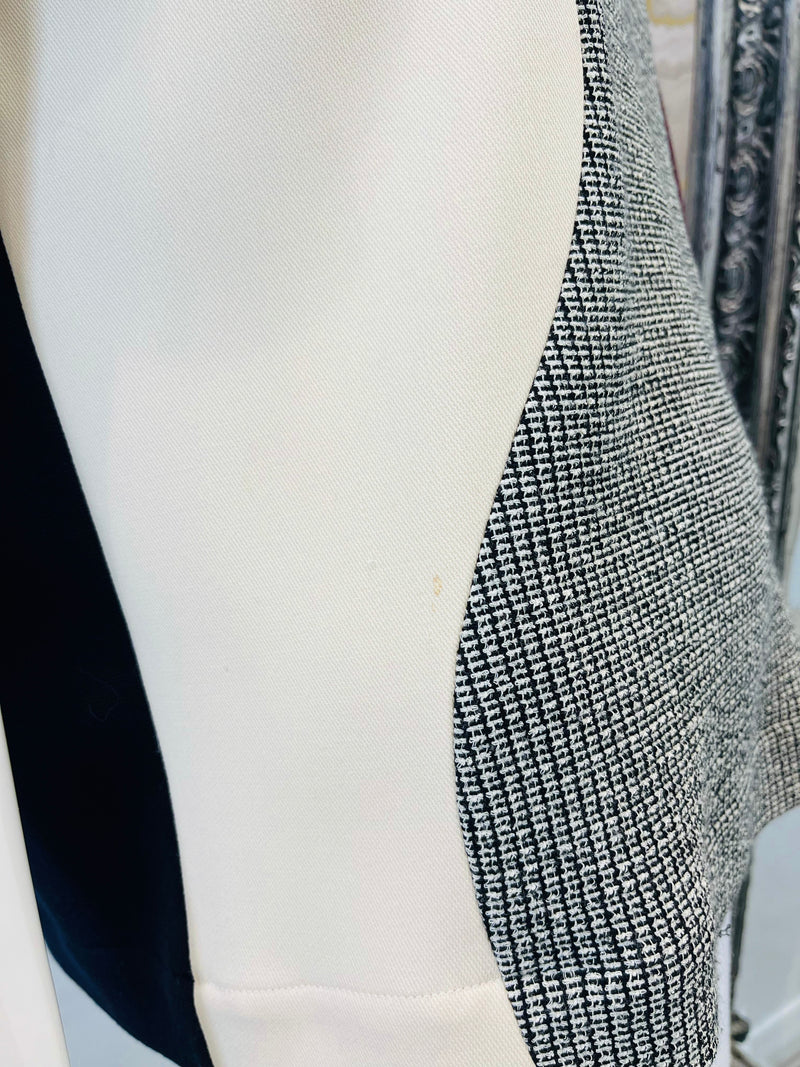Victoria Beckham Wool Blend Panelled Top. Size 14UK