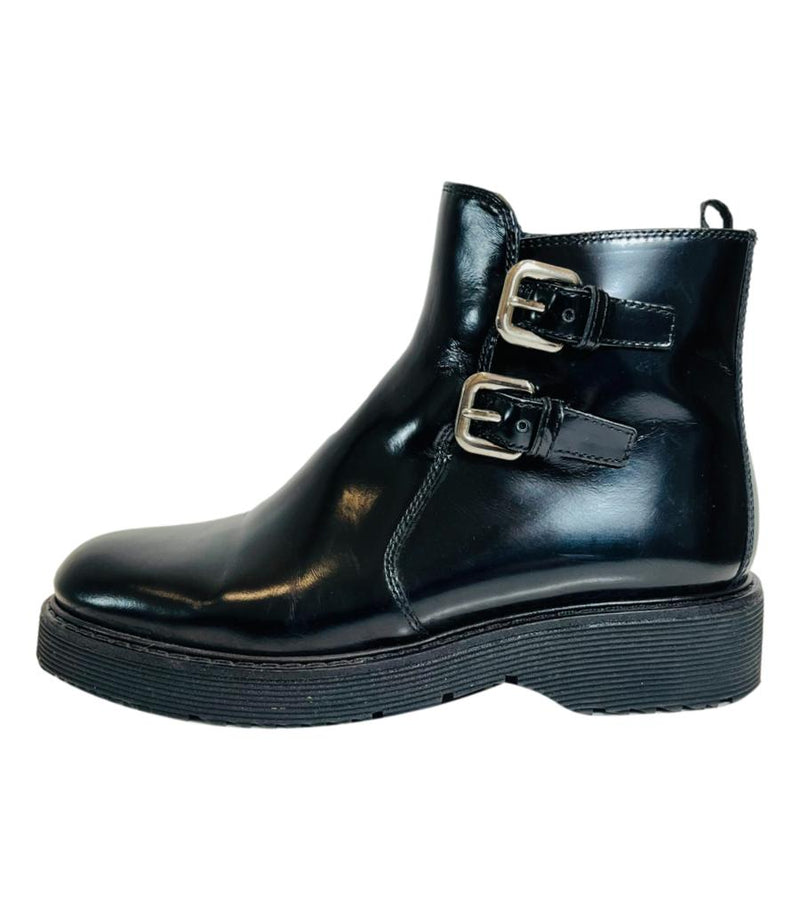 Prada buckle best sale boots