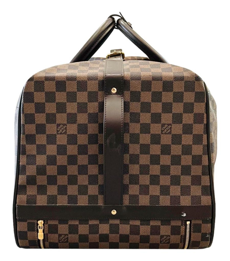 Louis Vuitton Damier Ebene Coated Canvas Eole Convertible Rolling Luggage Bag