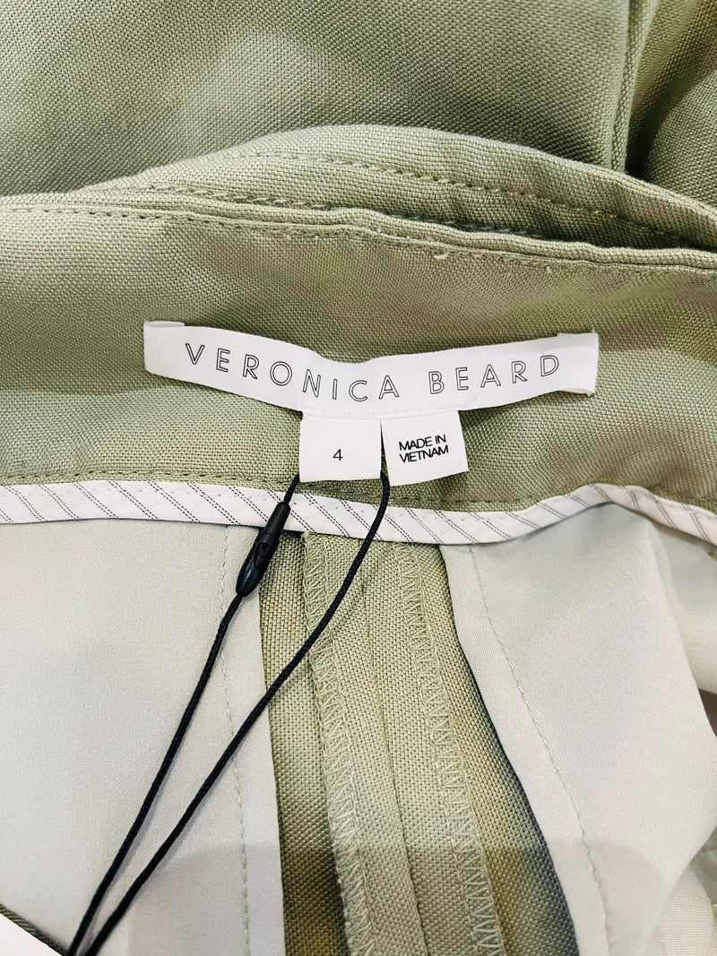 Veronica Beard Linen & Tencel Blend Palazzo Trousers. Size 4US