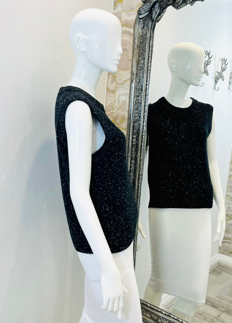Joseph Sleeveless Lambswool Jumper. Size L