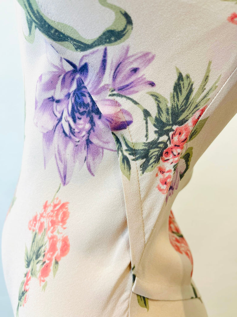 Joseph Silk Floral Maxi Dress. Size 38FR
