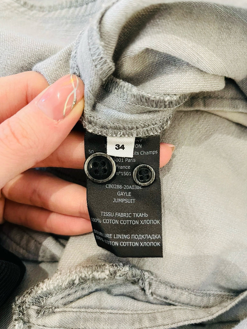 Isabel Marant Etoile Ruffled Cotton Jumpsuit. Size 34FR