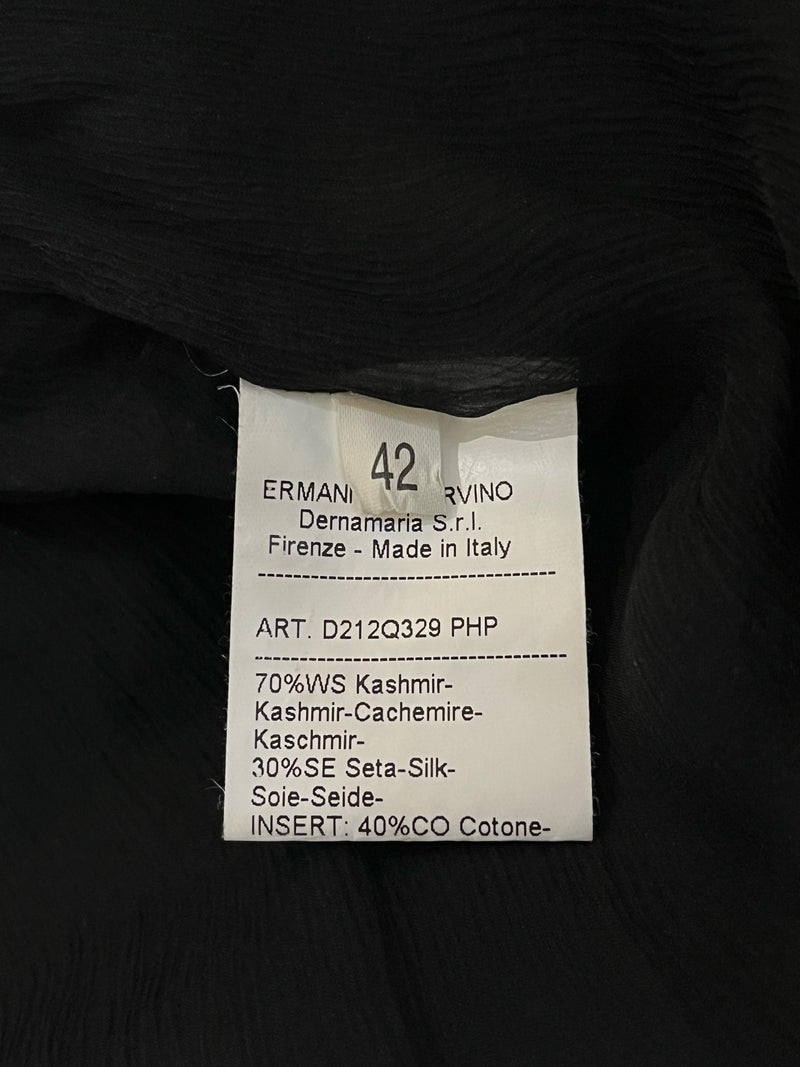 Ermanno Scervino Cashmere & Silk Lace Detailed Dress. Size 42IT