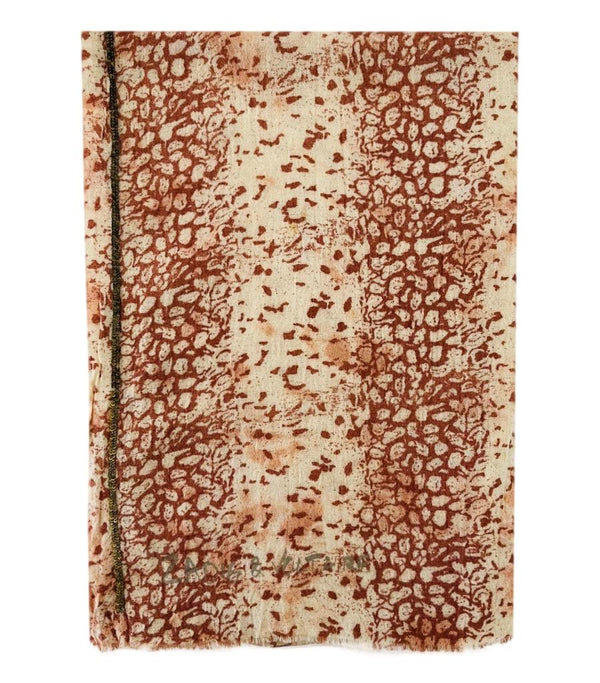Zadig & Voltaire Leopard Print Wool Scarf