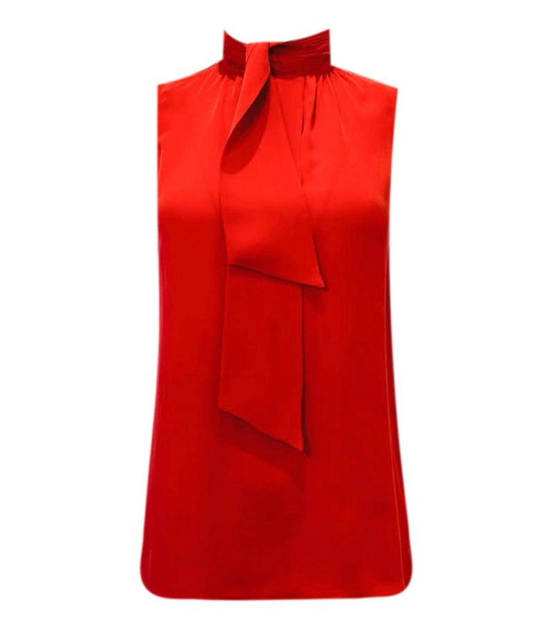 Michael Kors Neck Tie Silk Top. Size S