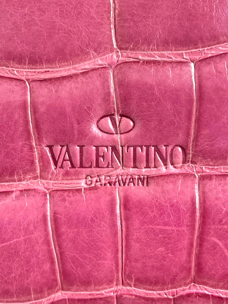 Valentino Crocodile Skin Va-Va-Voom Handbag