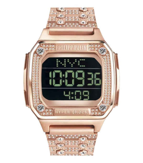 Philipp Plein Hyper Shock Stainless Steel & Crystal Watch In Rose Gold