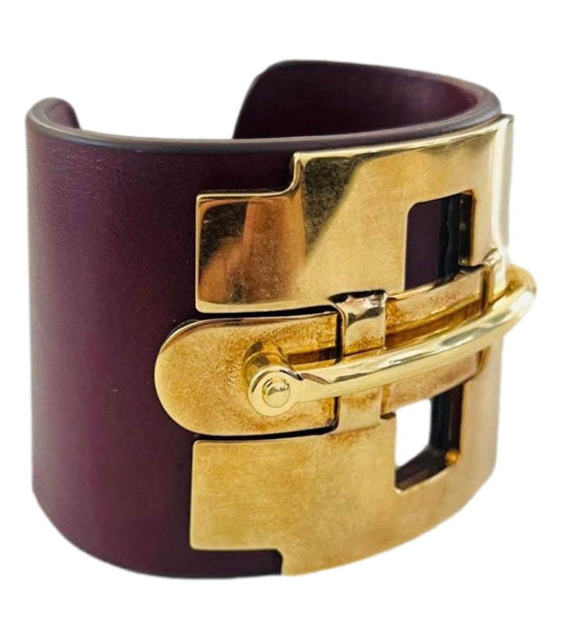 Tod's Leather Horsebit Bracelet