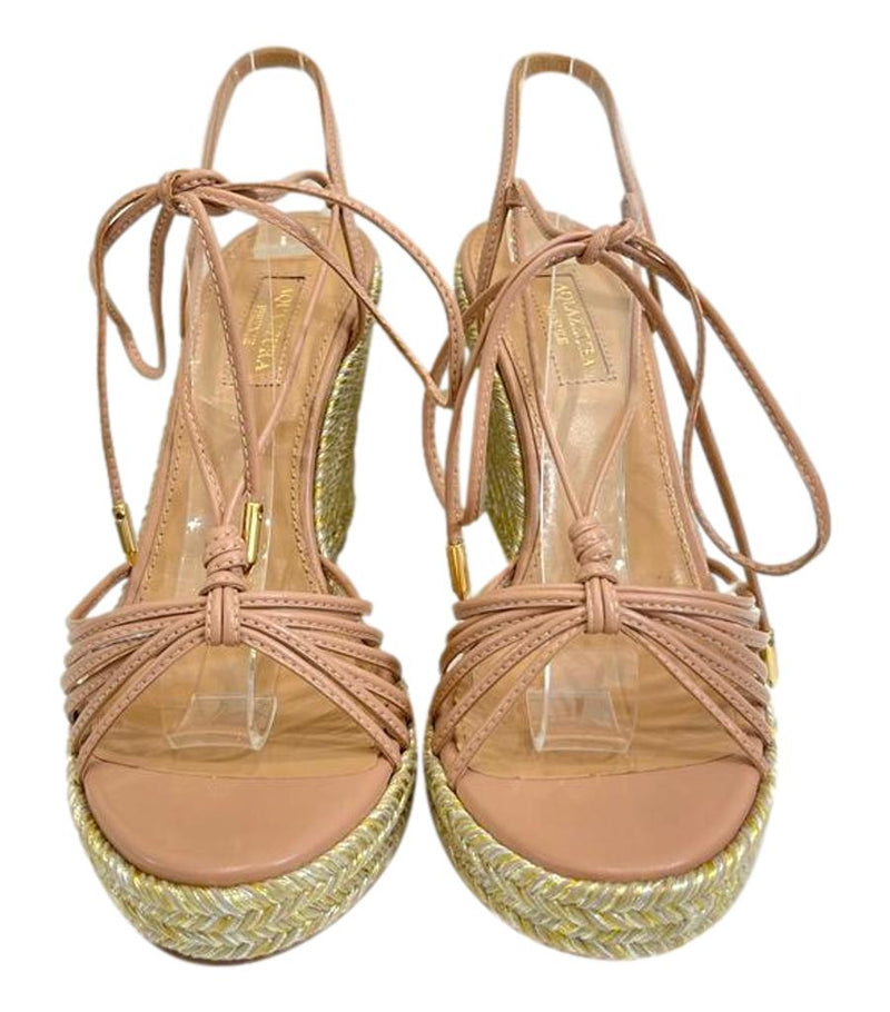 Aquazurra Leather Wedges. Size 37.5