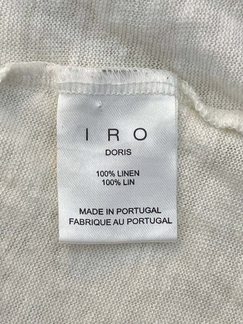 Iro Linen Distressed Vest Top. Size 1