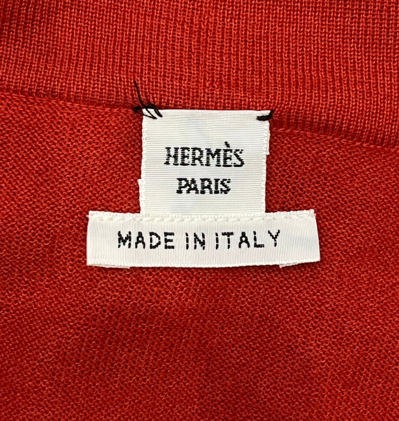 Hermes Cashmere & Silk Cardi/Coat Twillaine Boucles Et Galons Du Tsa . Size 38FR
