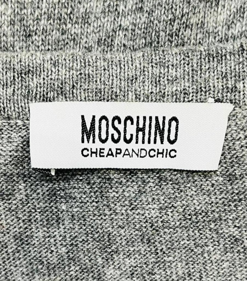 Moschino Cheap And Chic Crystal Cardigan. Size 44IT