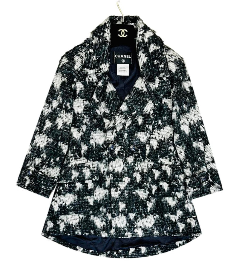 Chanel Globalisation Tweed Coat. Size 36FR