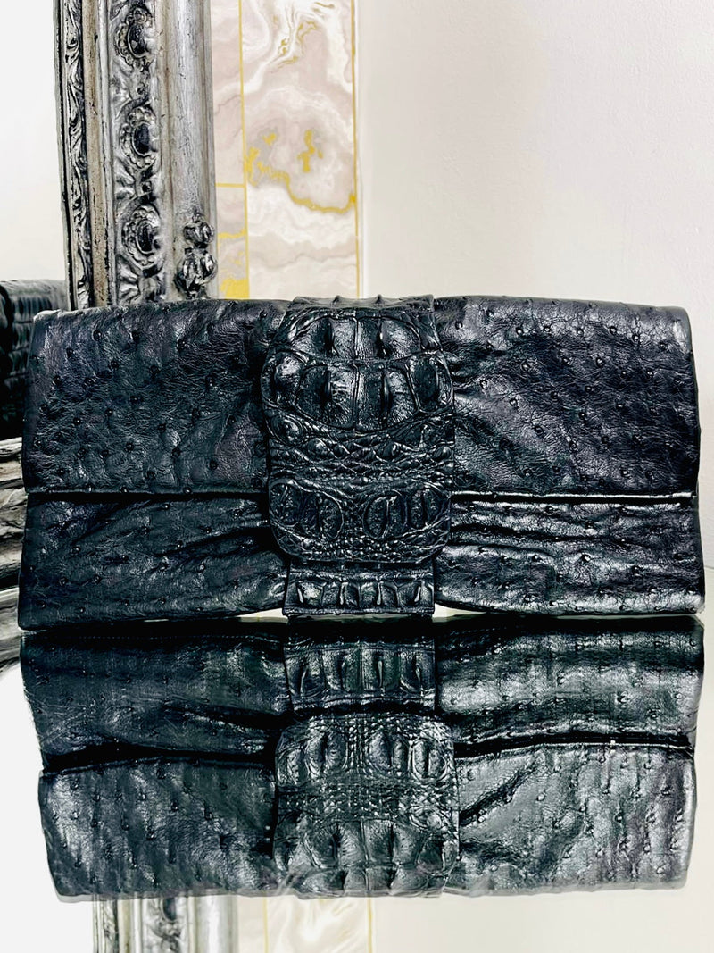 Viva La Moda Hand Made Exotic Skin Clutch Bag