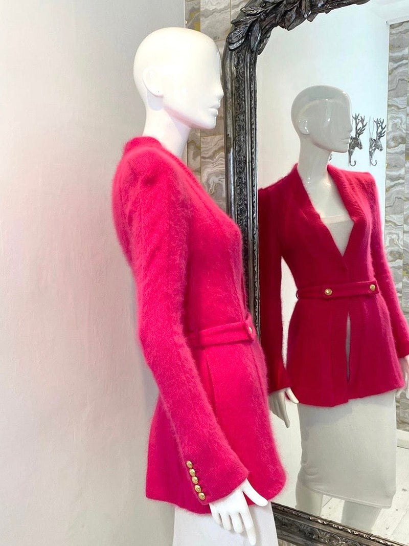 Balmain Angora Wool Jacket. Size 36IT