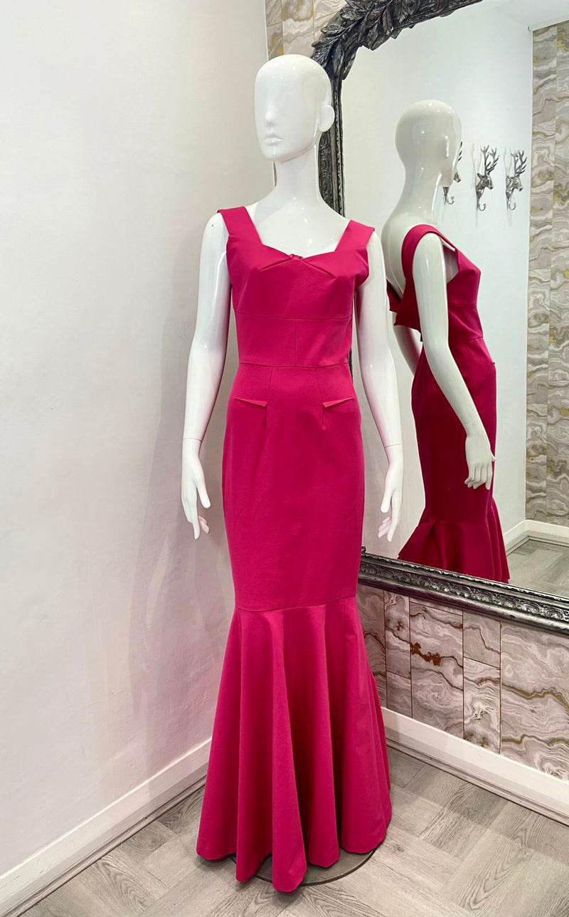 Roland Mouret Ltd Edition For Harrods Fluted Gown. Size 10UK